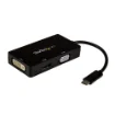 Picture of Startech.Com Usb-C Multiport Video Adapter - 3-In-1 - 4K 30Hz - Black - Cdpvgdvhdbp