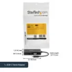Picture of Startech.Com Usb-C Multiport Video Adapter - 3-In-1 - 4K 30Hz - Black - Cdpvgdvhdbp