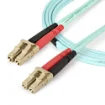 Picture of Startech.Com 1m (3ft) Lc/Upc To Lc/Upc OM4 Multimode Fiber Optic Cable, 50/125Μm Lommf/Vcsel Zipcord Fiber, 100G, Low Insertion Loss - Lszh Fiber Jumper Cord - 450FBLCLC1
