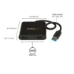 Picture of Startech.Com Usb 3.0 To Dual Hdmi Adapter, Usb To 2x Hdmi Monitor Converter for Windows (No Support for Macos/Chromeos/Linux) - Taa - Usb32hd2