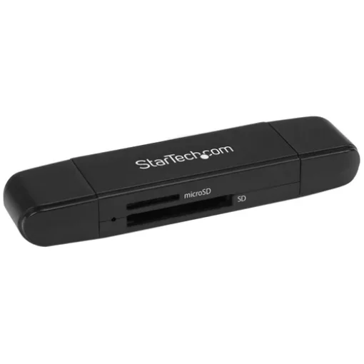 Picture of Startech.Com Usb 3.0 Memory Card Reader/Writer for Sd and Microsd Cards - Usb-C and Usb-A - SDMSDRWU3AC