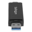 Picture of Startech.Com Usb 3.0 Memory Card Reader/Writer for Sd and Microsd Cards - Usb-C and Usb-A - SDMSDRWU3AC