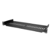 Picture of Startech.Com 1U Server Rack Shelf - Universal Vented Rack Mount Cantilever Tray for 19" Network Equipment Rack & Cabinet - Heavy Duty Steel – Weight Capacity 44lb/20kg - 7" Deep Shelf, Black - Cabshelf1u7v