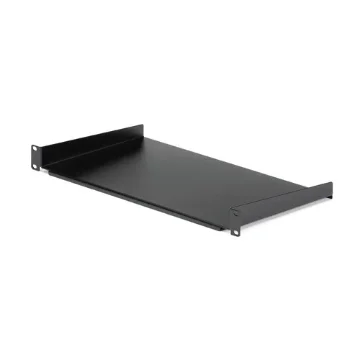 Picture of Startech.Com 1U Fixed Server Rack Mount Shelf - 10in Deep Steel Universal Cantilever Tray for 19" Av/ Network Equipment Rack - Heavy Duty Steel - Weight Capacity 44lbs/20kg, Black - Cabshelf1u10