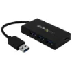 Picture of Startech.Com 4 Port Usb 3.0 Hub - Usb Type-A Hub with 1x Usb-C & 3x Usb-A (Superspeed 5Gbps) - Usb Bus or Self-Powered - Portable Usb 3.1/3.2 Gen 1 Bc 1.2 Charging Hub W/ Power Adapter~4 Port Usb 3.0 Hub - Usb Type-A Hub with 1x Usb-C & 3x Usb-A (Superspeed 5Gbps) - Usb Bus or Self-Powered - Portable Usb 3.2 Gen 1 Bc 1.2 Charging Hub W/ Power Adapter - Hb30a3a1csfs