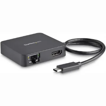Picture of Startech.Com Usb C Multiport Adapter - Portable Usb-C Mini Dock 4K Hdmi Video - Gigabit Ethernet, Usb 3.0 Hub (1x Usb-A 1x Usb-C) - Usb Type-C Multiport Adapter - Thunderbolt 3 Compatible - DKT30CHD
