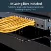 Picture of Startech.Com Horizontal Cable Lacing Bars with 4 In. Offset for Racks - 10 Pack - CMLB104
