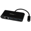 Picture of Startech.Com Usb-C To Ethernet Adapter with 3-Port Usb 3.0 Hub and Power Delivery - Us1gc303apd