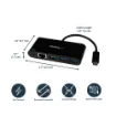 Picture of Startech.Com Usb-C To Ethernet Adapter with 3-Port Usb 3.0 Hub and Power Delivery - Us1gc303apd