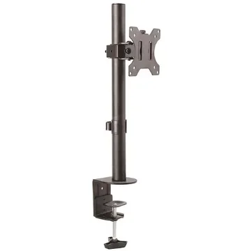 Picture of Startech.Com Single Monitor Desk Mount - Single Screen Heavy Duty Pole Mount for Up To 8kg Vesa Compatible Displays - Ergonomic Height Adjustable Monitor Arm Mount - Desk Clamp/Grommet - ARMPIVOTV2