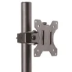 Picture of Startech.Com Single Monitor Desk Mount - Single Screen Heavy Duty Pole Mount for Up To 8kg Vesa Compatible Displays - Ergonomic Height Adjustable Monitor Arm Mount - Desk Clamp/Grommet - ARMPIVOTV2