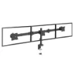 Picture of Startech.Com Desk Mount Triple Monitor Arm - Ergonomic Vesa 3 Monitor Mount Up To 27" - Articulating & Height Adjustable Pole Mount - Tilt/Swivel/Rotate Lcd/Led Screen - Desk Clamp/Grommet - Armtrio