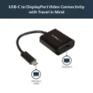 Picture of Startech.Com Usb C To Displayport Adapter - 4K 60Hz/8K 30Hz - Usb Type-C To Dp 1.4 HBR2 Adapter Dongle - Compact Usb-C (Dp Alt Mode) Monitor Video Converter - Thunderbolt 3 Compatible - CDP2DP