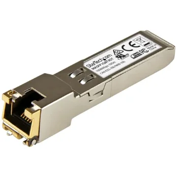 Picture of Startech.Com Cisco Meraki MA-SFP-1GB-TX Compatible Sfp Module - 1000BASE-T - Sfp To RJ45 Cat6/Cat5e - 10/100/1000 Mbps - Rj-45 100m - Cisco Meraki MS225, MX400, MS250 - MASFP1GBTXST