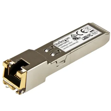Picture of Startech.Com Juniper EX-SFP-1GE-T Compatible Sfp Transceiver Module - 10/100/1000BASE-T~Juniper EX-SFP-1GE-T Compatible Sfp Module - 1000BASE-T - Sfp To RJ45 Cat6/Cat5e - 1GE Gigabit Ethernet Sfp - Rj-45 100m - EXSFP1GETST