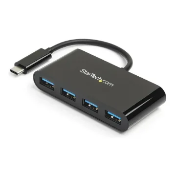 Picture of Startech.Com 4-Port Usb-C Hub - Usb-C To 4x Usb-A - Usb 3.0 Hub - Bus Powered~4-Port Usb-C Hub - Usb-C To 4x Usb-A - Usb 3.0 Hub - 5Gbps - Bus Powered - Hb30c4ab