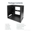 Picture of Startech.Com Wall-Mount Server Rack with Built-In Shelf - Solid Steel - 8U - WALLSHELF8U