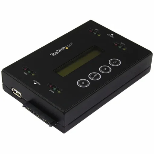 Picture of Startech.Com 1:1 Standalone Hard Drive Duplicator & Eraser, Usb Thumb Drive and Sata Hdd/Ssd Disk Cloner & Eraser, Lcd Display, Taa Compliant, Os Independent - Su2dupera11