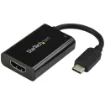 Picture of Startech.Com Usb C To Hdmi 2.0 Adapter with Power Delivery - 4K 60Hz Usb Type-C To Hdmi Display Video Converter - 60W Pd Pass-Through Charging Port - Thunderbolt 3 Compatible - Black - CDP2HDUCP