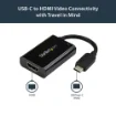 Picture of Startech.Com Usb C To Hdmi 2.0 Adapter with Power Delivery - 4K 60Hz Usb Type-C To Hdmi Display Video Converter - 60W Pd Pass-Through Charging Port - Thunderbolt 3 Compatible - Black - CDP2HDUCP