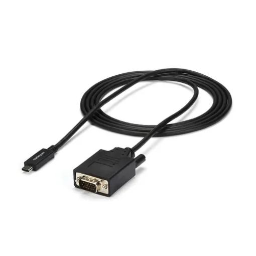 Picture of Startech.Com 6ft/2m Usb C To Vga Cable - 1920x1200/1080p Usb Type C To Vga Video Active Adapter Cable - Thunderbolt 3 Compatible - Laptop To Vga Monitor/Projector - Dp Alt Mode HBR2 - Cdp2vgamm2mb