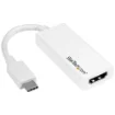 Picture of Startech.Com Usb-C To Hdmi Adapter - White - 4K 60Hz - Cdp2hd4k60w