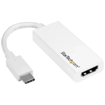 Picture of Startech.Com Usb-C To Hdmi Adapter - White - 4K 60Hz - Cdp2hd4k60w