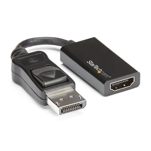 Picture of Startech.Com Displayport To Hdmi Adapter - 4K 60Hz Active Dp 1.4 To Hdmi 2.0 Video Converter - Dp To Hdmi Monitor/Tv/Display Cable Adapter Dongle - Latching Dp Connector - Dp2hd4k60s