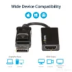 Picture of Startech.Com Displayport To Hdmi Adapter - 4K 60Hz Active Dp 1.4 To Hdmi 2.0 Video Converter - Dp To Hdmi Monitor/Tv/Display Cable Adapter Dongle - Latching Dp Connector - Dp2hd4k60s