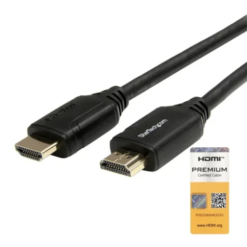 Picture of Startech.Com 3ft (1m) Premium Certified Hdmi 2.0 Cable with Ethernet - High Speed Ultra Hd 4K 60Hz Hdmi Cable HDR10 - Hdmi Cord (Male/Male Connectors) - for Uhd Monitors, Tvs, Displays - HDMM1MP