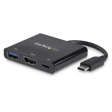 Picture of Startech.Com Usb-C Multiport Adapter with Hdmi - Usb 3.0 Port - 60W Pd - Black - CDP2HDUACP