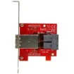 Picture of Startech.Com Mini-Sas Adapter - Dual Sff-8643 To Sff-8644 - with Full and Low-Profile Brackets - 12Gbps - Sff86448plt2