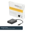 Picture of Startech.Com Usb-C To Dual Gigabit Ethernet Adapter with Usb (Type-A) Port - Us1gc301au2r