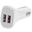 Picture of Startech.Com Dual-Port Usb Car Charger - 24W/4.8A - White - USB2PCARWHS
