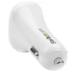 Picture of Startech.Com Dual-Port Usb Car Charger - 24W/4.8A - White - USB2PCARWHS