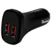 Picture of Startech.Com Dual-Port Usb Car Charger - 24W/4.8A - Black - USB2PCARBKS