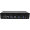 Picture of Startech.Com 4-Port Displayport Kvm Switch - Usb 3.0 - 4K 30Hz - Sv431dpu3a2