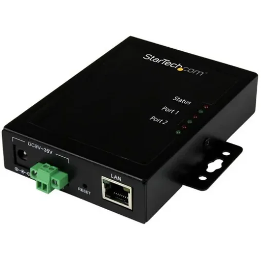 Picture of Startech.Com 2-Port Serial-To-Ip Ethernet Device Server - RS232 - Metal and Mountable - NETRS2322P