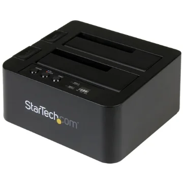 Picture of Startech.Com Standalone Hard Drive Duplicator, Dual Bay Hdd/Ssd Cloner/Copier, Usb 3.1 (10Gbps) To Sata Iii Hdd/Ssd Docking Station, Hard Disk Duplicator Dock, Hard Drive Cloner - Sdock2u313r
