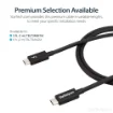 Picture of Startech.Com 1m Thunderbolt 3 (20Gbps) Usb-C Cable - Thunderbolt, Usb, and Displayport Compatible - Tblt3mm1m