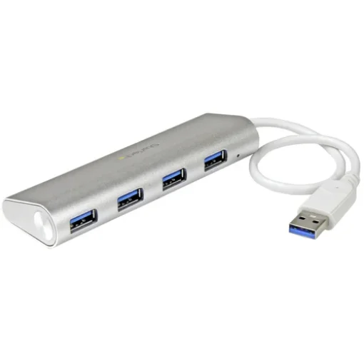 Picture of Startech.Com 4-Port Usb Hub, Usb a To 4x Usb-A Ports, Usb 5Gbps, Rugged Design, Bus-Powered, Portable Laptop Usb 3.0 Hub - ST43004UA