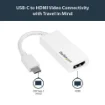 Picture of Startech.Com Usb-C To Hdmi Adapter with 4K 30Hz - White - CDP2HDW