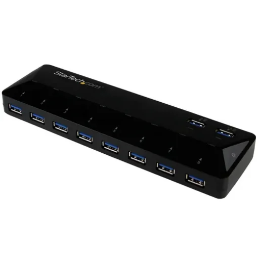 Picture of Startech.Com 10-Port Usb 3.0 Hub with Charge and Sync Ports - 2 X 1.5A Ports~10-Port Usb 3.0 Hub with Charge and Sync Ports - 5Gbps - 2 X 1.5A Ports - St103008u2c