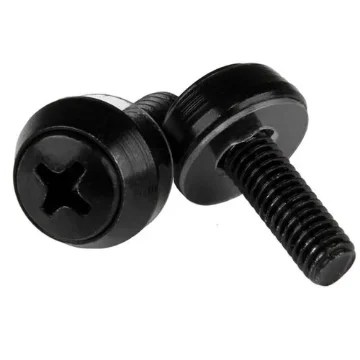 Picture of Startech.Com M5 X 12mm - Mounting Screws - 50 Pack, Black - Cabscrewsb