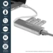 Picture of Startech.Com 3-Port Portable Usb 3.0 Hub Plus Gigabit Ethernet - Built-In Cable~3-Port Portable Usb 3.0 Hub Plus Gigabit Ethernet - 5Gbps - Built-In Cable - St3300g3ua