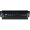 Picture of Startech.Com 10-Port Industrial Usb 3.0 Hub - Esd and Surge Protection~10-Port Usb 3.0 Hub - 5Gbps - Metal Industrial Usb-A Hub with Esd & Surge Protection - Din Rail, Wall or Desk Mountable - Taa Compliant Usb Expander Hub - ST1030USBM