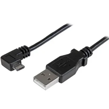 Picture of Startech.Com Micro-Usb Charge-And-Sync Cable M/M - Right-Angle Micro-Usb - 24 Awg - 2 M (6 Ft.) - USBAUB2MRA