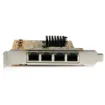Picture of Startech.Com 4-Port Pcie Gigabit Network Adapter Card - St1000spex43
