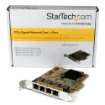 Picture of Startech.Com 4-Port Pcie Gigabit Network Adapter Card - St1000spex43