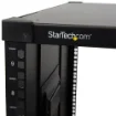 Picture of Startech.Com 4-Post 9U Mobile Open Frame Server Rack, Four Post Network Rack with Wheels, 19" Rolling Rack for Home/Office Narrow Floor Spaces, Small Data Rack for Computer/Av/It Equipment - Taa Compliant - RK960CP